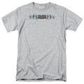 Batman Skateboard Bats Mens T Shirt Athletic Heather Officially Licensed