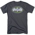 Batman Circuits Logo Mens T Shirt Charcoal Officially Licensed