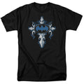 Batman Gothic Steel Logo Mens T Shirt Black Officially Licensed