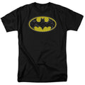 Batman Bats In Logo Mens T Shirt Black Officially Licensed
