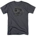 Batman Crusade Mens T Shirt Charcoal Officially Licensed