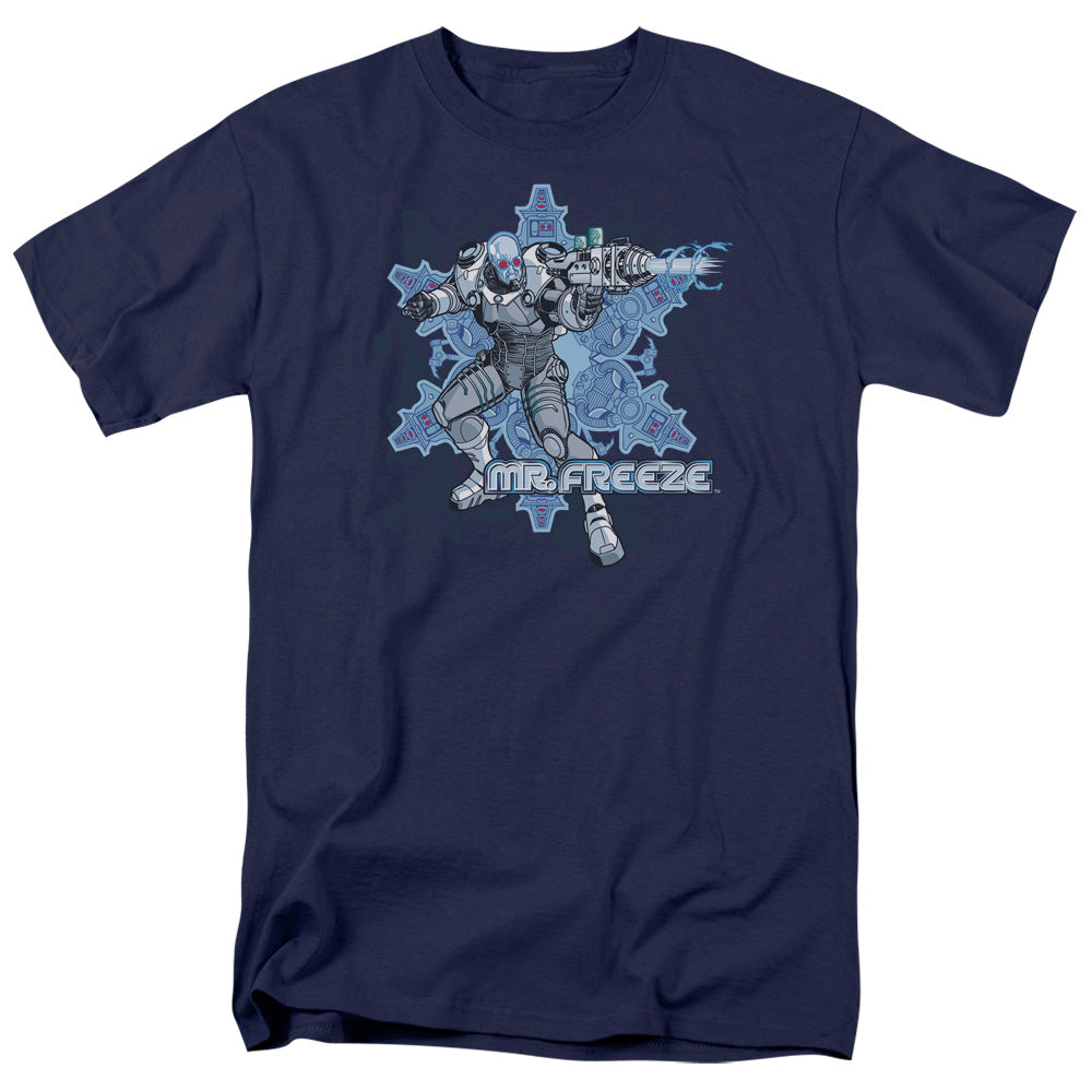 Batman Mr Freeze Mens T Shirt Navy Blue Officially Licensed