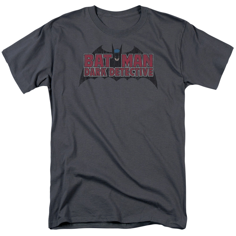 Batman Dark Detective Mens T Shirt Charcoal Officially Licensed