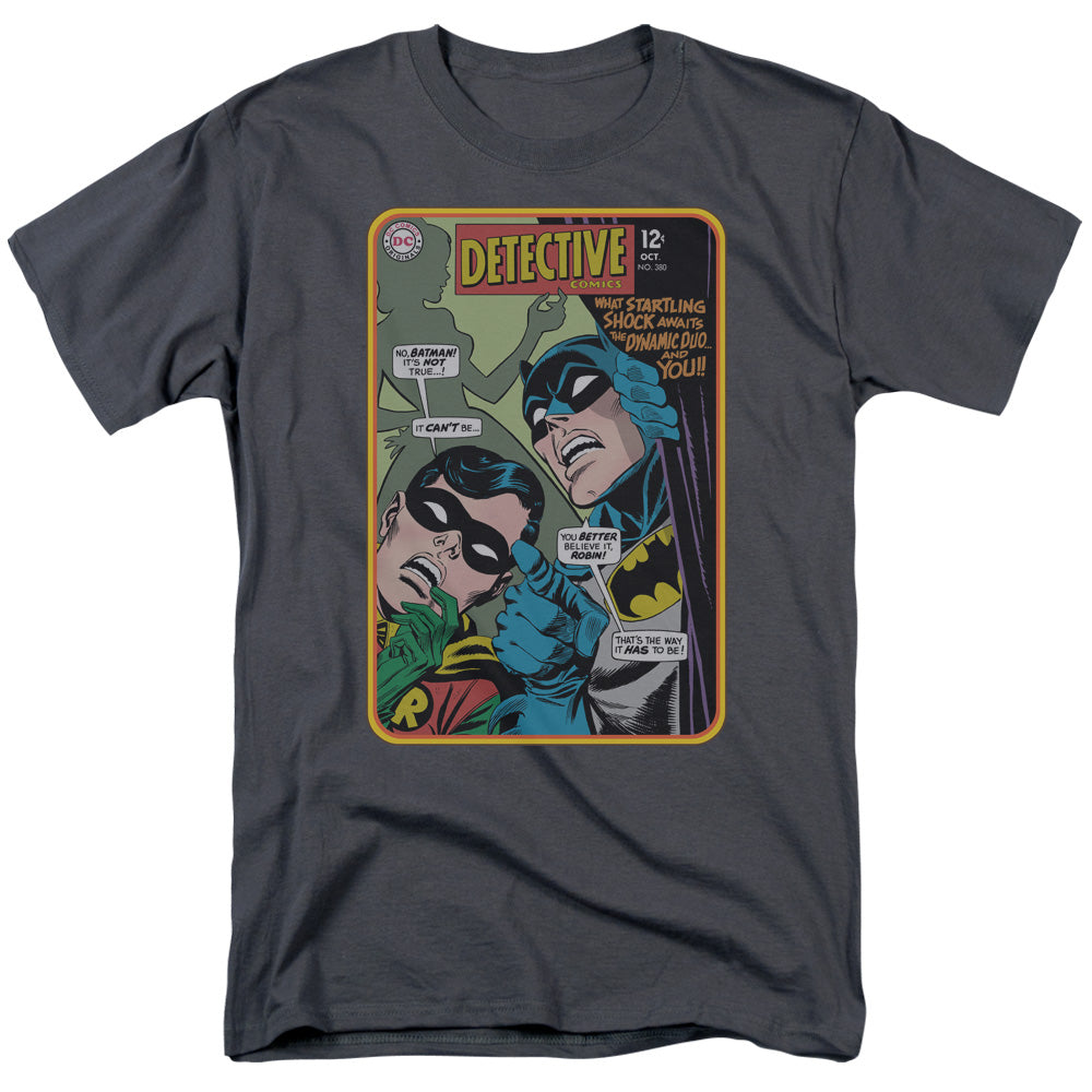 Batman Detective #380 Mens T Shirt Charcoal Officially Licensed