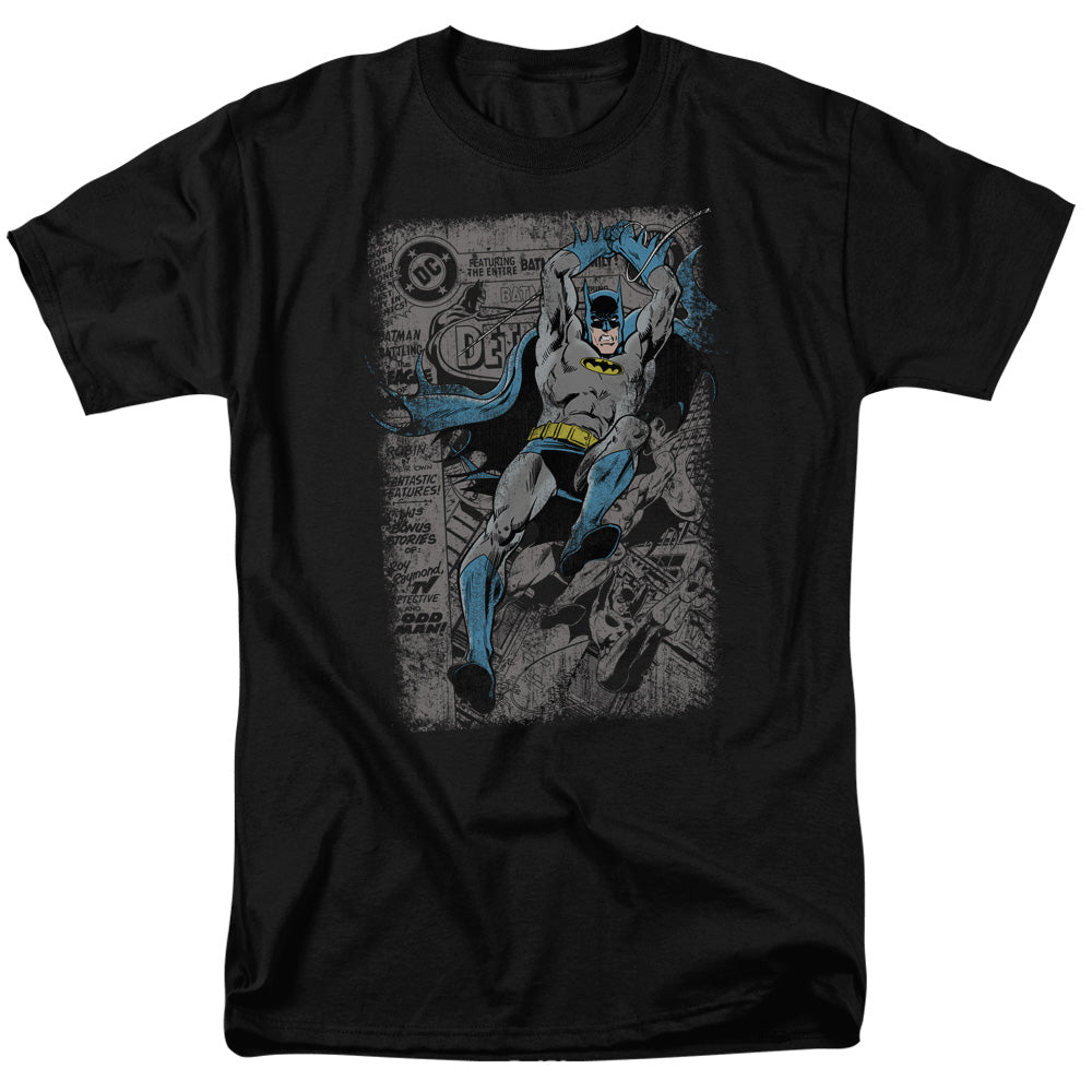 Batman Detective #487 Distress Mens T Shirt Black Officially Licensed
