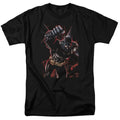 Batman Crimson Knight Mens T Shirt Black Officially Licensed