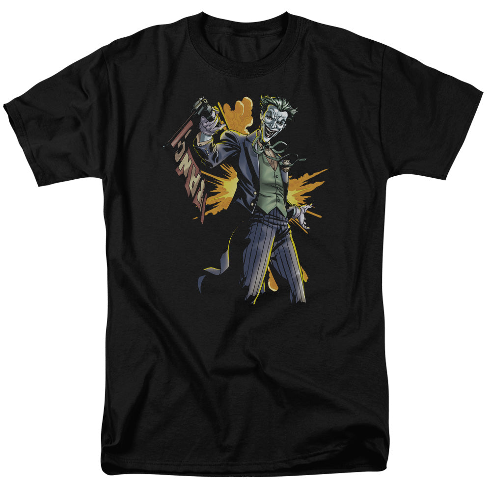 Batman Joker Bang Mens T Shirt Black Officially Licensed