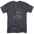 Batman Scary Right Hand Mens T Shirt Charcoal Officially Licensed