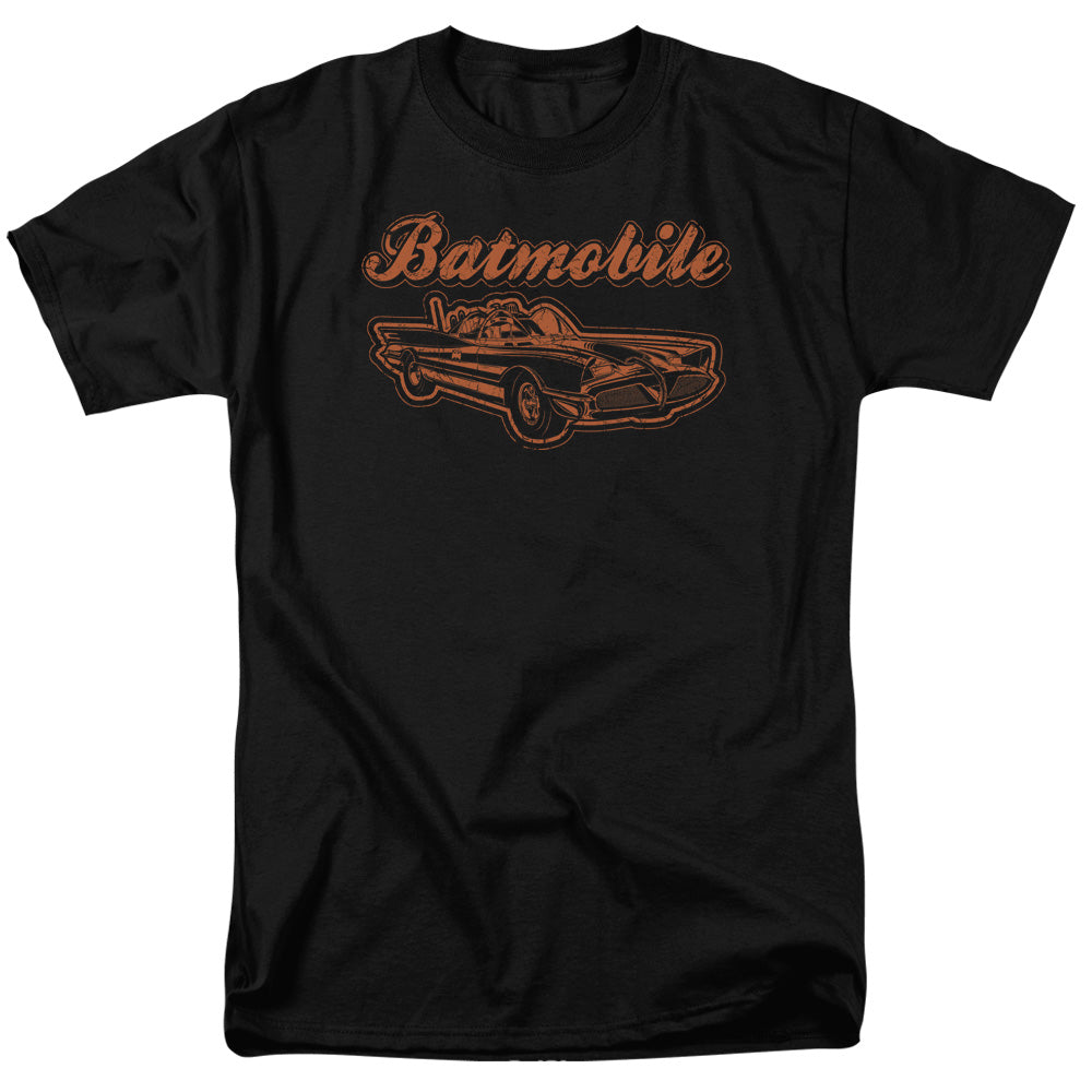 Batman Batmobile Mens T Shirt Black Officially Licensed