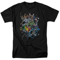 Batman Saints And Psychos Mens T Shirt Black Officially Licensed