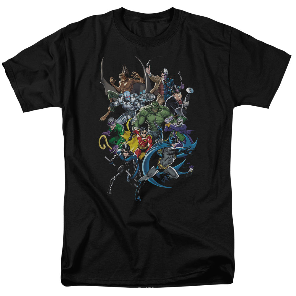 Batman Saints And Psychos Mens T Shirt Black Officially Licensed