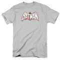 Batman Plaid Splat Logo Mens T Shirt Silver Officially Licensed