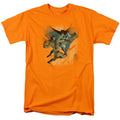 Batman Batman Vs Catman Mens T Shirt Orange Officially Licensed
