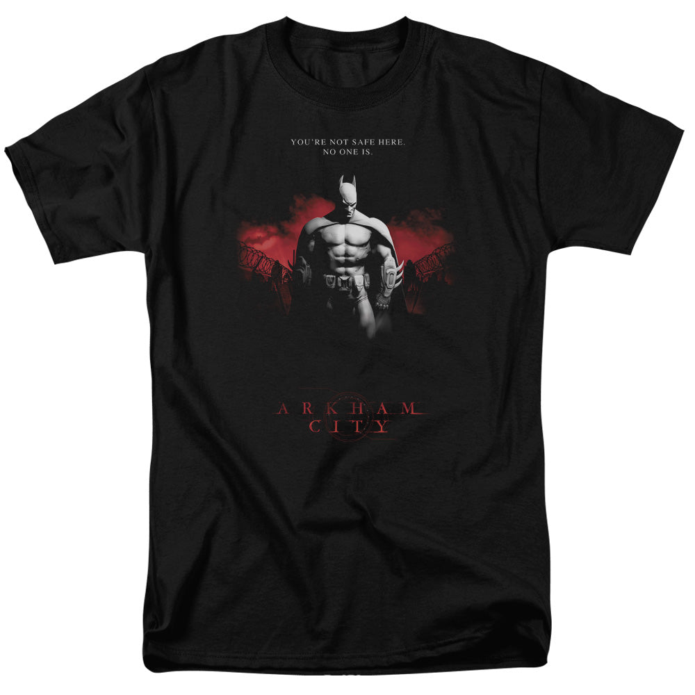 Batman Arkham City Standing Strong Mens T Shirt Black Officially Licensed