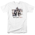 Batman Arkham City We Want You Mens T Shirt White Officially Licensed