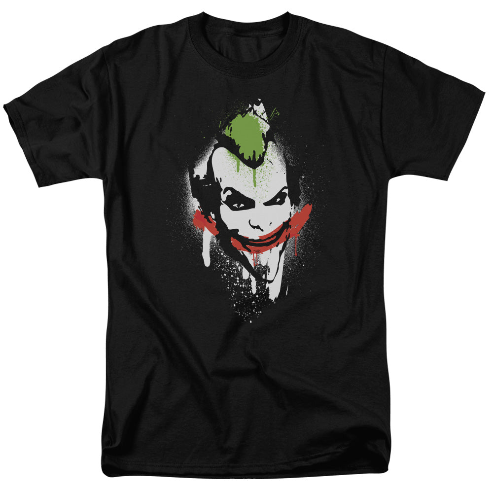 Batman Arkham City Spraypaint Ile Mens T Shirt Black Officially Licensed