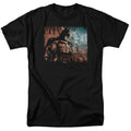 Batman Arkham City City Knockout Mens T Shirt Black Officially Licensed