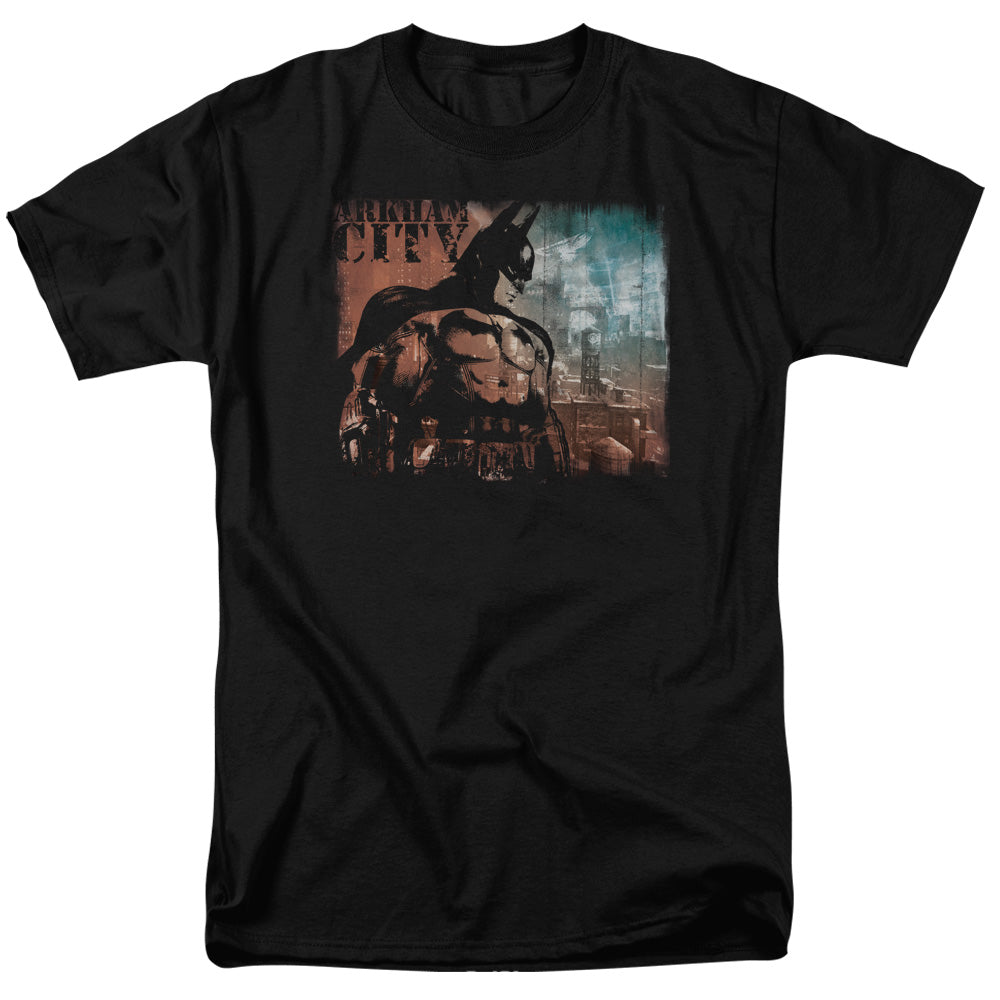 Batman Arkham City City Knockout Mens T Shirt Black Officially Licensed