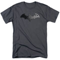 Batman Arkham City Bat Logo Mens T Shirt Charcoal Officially Licensed