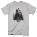 Batman Arkham City Harley And Bats Mens T Shirt Silver Officially Licensed