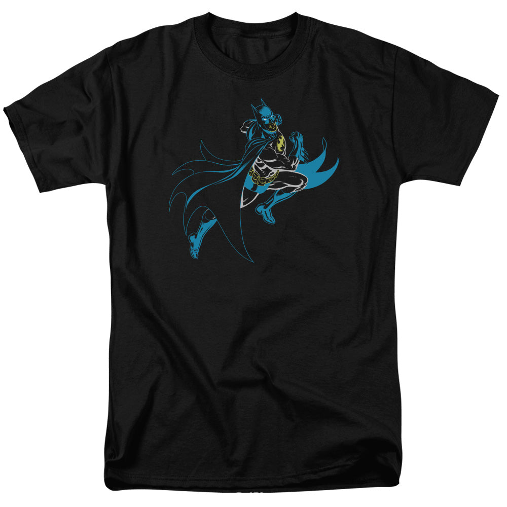 Batman Neon Batman Mens T Shirt Black Officially Licensed