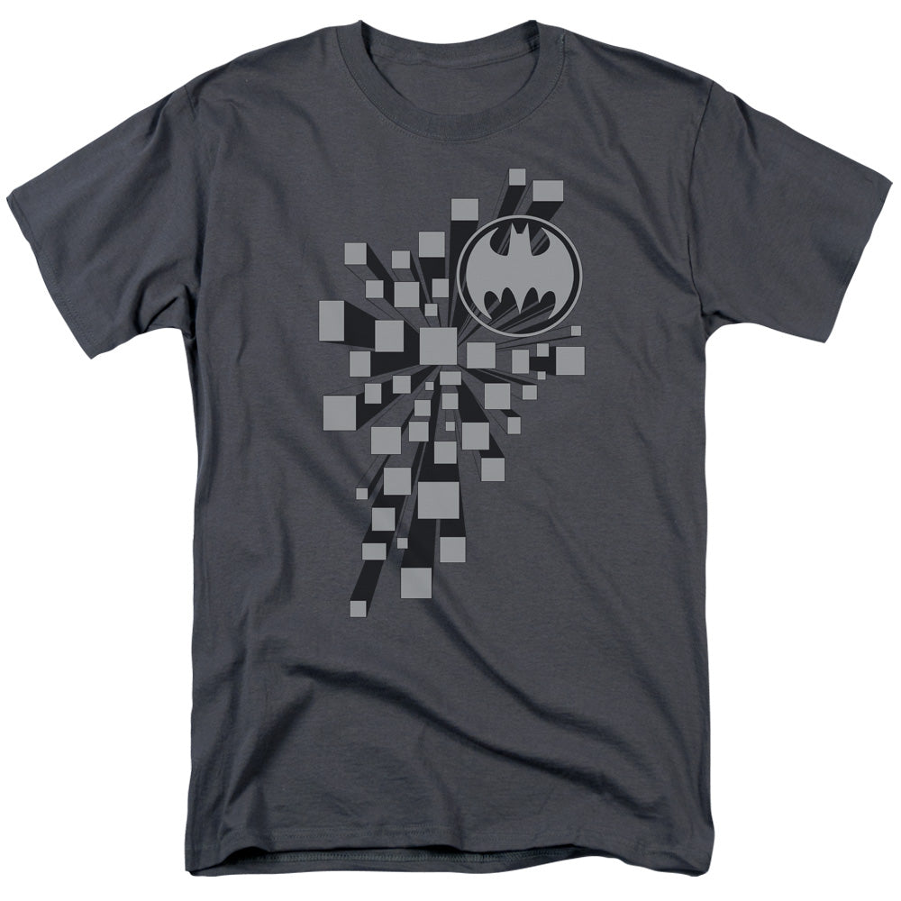 Batman Gotham 3D Mens T Shirt Charcoal Officially Licensed