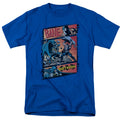 Batman Epic Battle Mens T Shirt Royal Blue Officially Licensed
