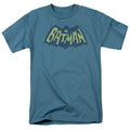 Batman Show Bat Logo Mens T Shirt Slate Officially Licensed