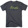 Batman Show Bat Logo Mens T Shirt Charcoal Officially Licensed