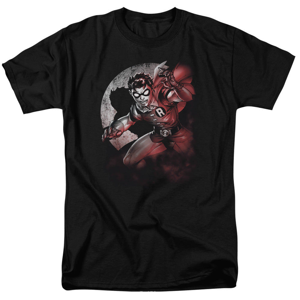Batman Robin Spotlight Mens T Shirt Black Officially Licensed