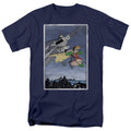 Batman DKR Duo Mens T Shirt Navy Blue Officially Licensed