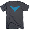 Batman Nightwing Symbol Mens T Shirt Charcoal Officially Licensed