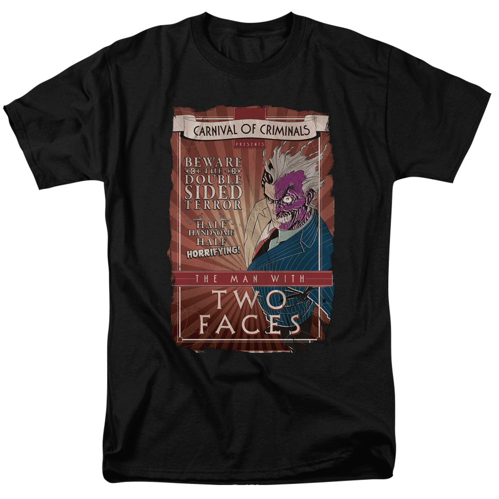 Batman Two Faces Mens T Shirt Black Officially Licensed