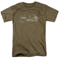 Batman Army Camo Shield Mens T Shirt Safari Green Officially Licensed