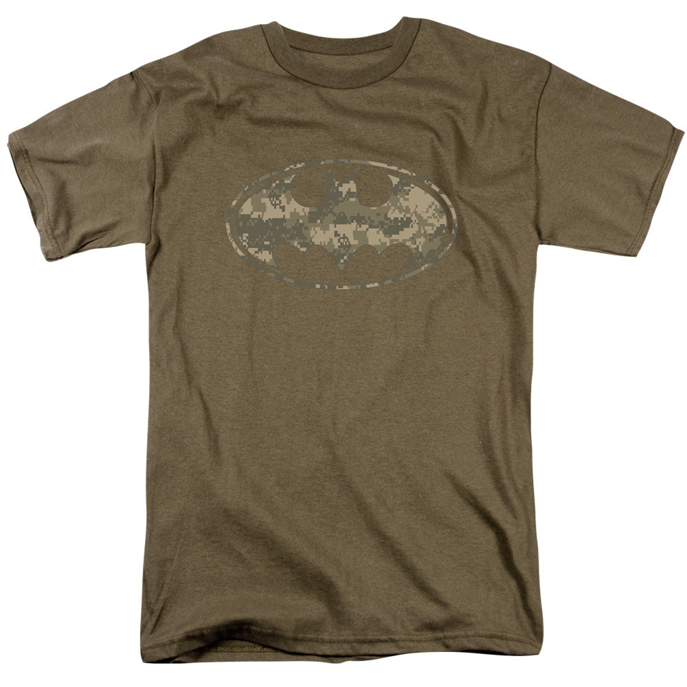 Batman Army Camo Shield Mens T Shirt Safari Green Officially Licensed