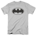 Batman Black Bat Mens T Shirt Silver Officially Licensed