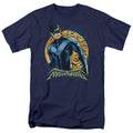 Batman Nightwing Moon Mens T Shirt Navy Blue Officially Licensed