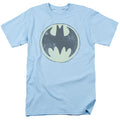 Batman Old Time Logo Mens T Shirt Light Blue Officially Licensed