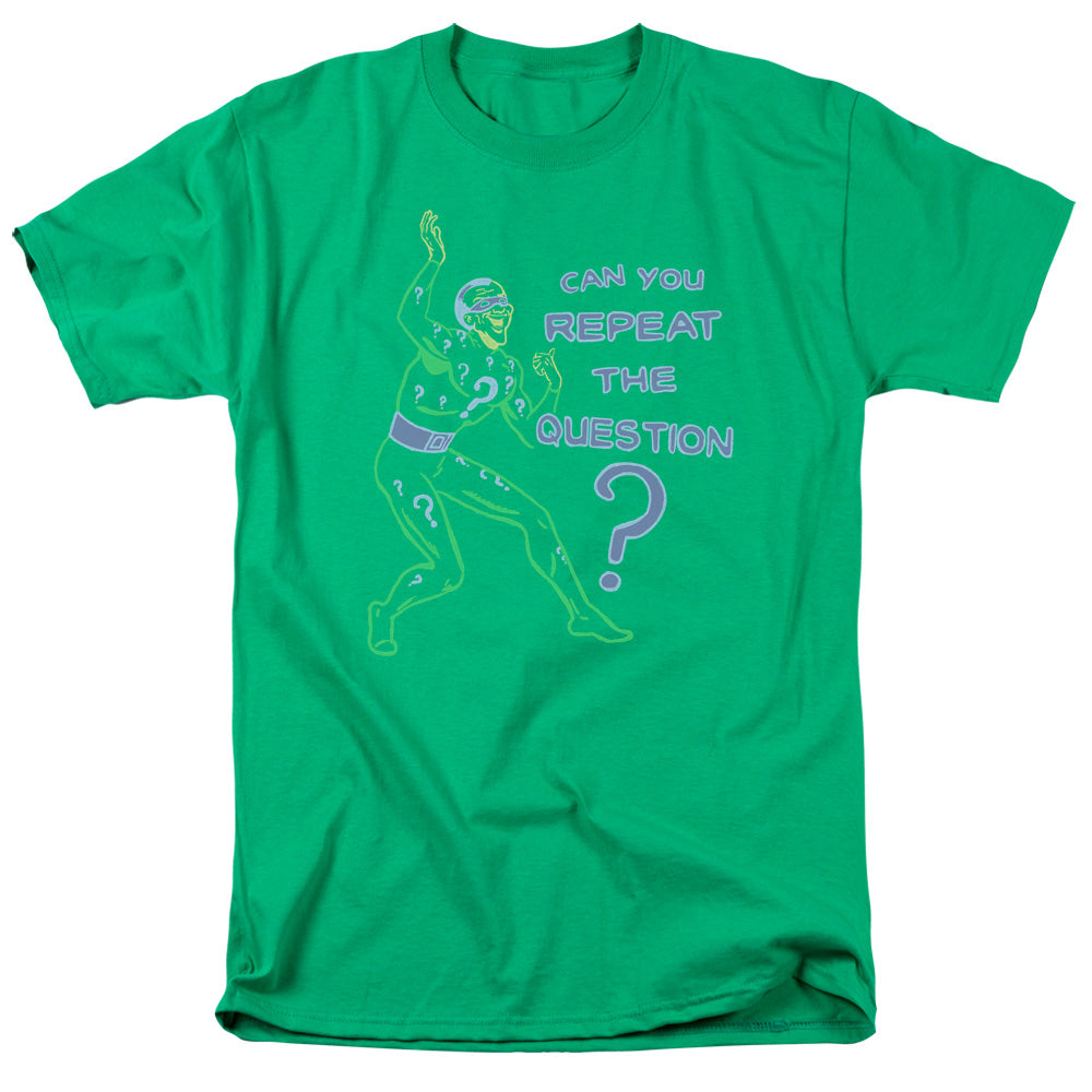 Batman Repeat Mens T Shirt Kelly Green Officially Licensed