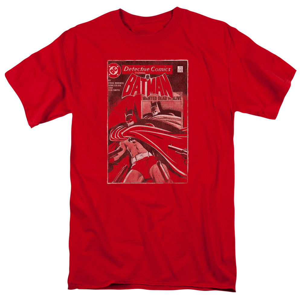 Batman Doa Cover Mens T Shirt Red Officially Licensed