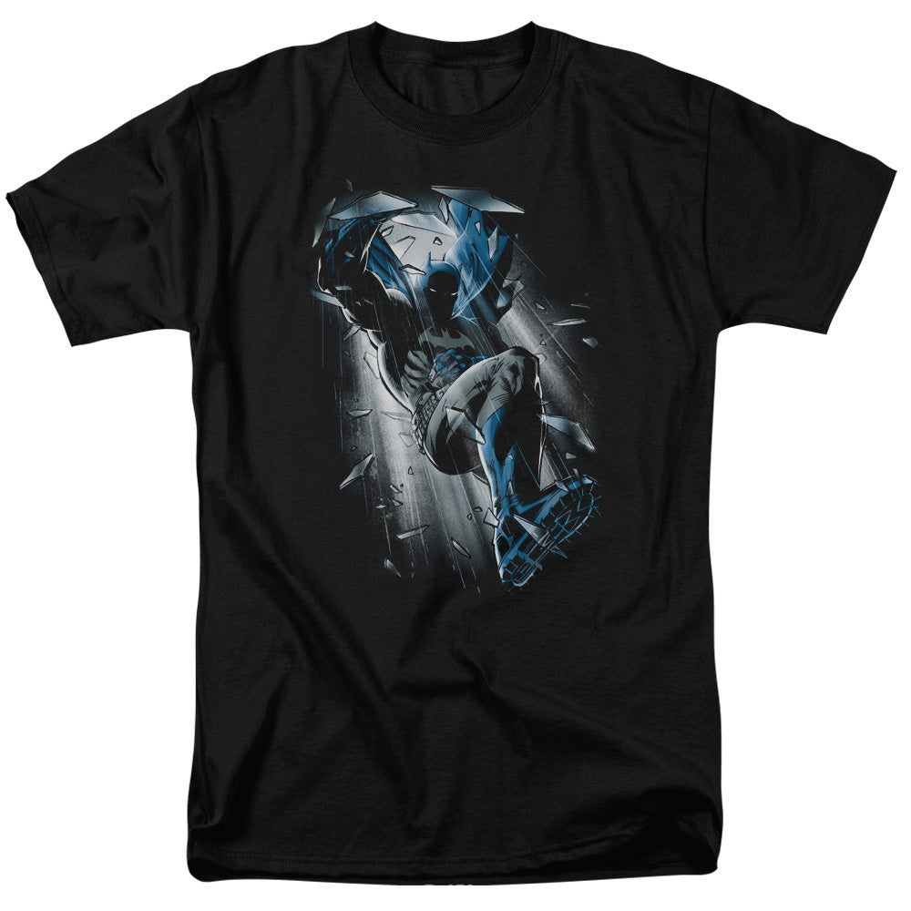Batman Bat Crash Mens T Shirt Black Officially Licensed