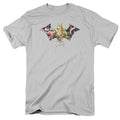 Batman Sirens Bat Mens T Shirt Silver Officially Licensed
