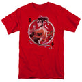 Batman Harley Q Mens T Shirt Red Officially Licensed