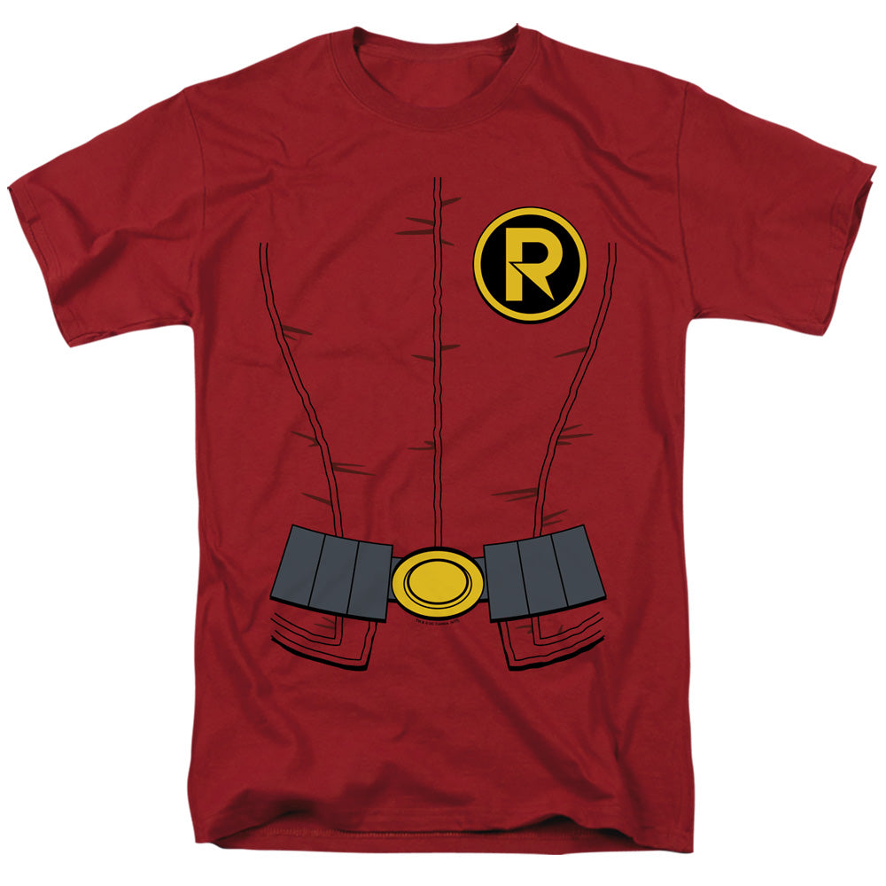 Batman New Robin Uniform Mens T Shirt Cardinal Officially Licensed