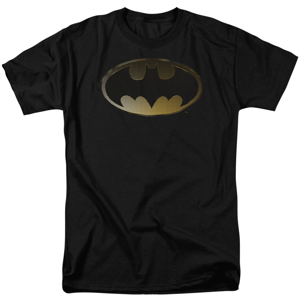 Batman Halftone Bat Mens T Shirt Black Officially Licensed