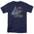 Batman Knight Watch Mens T Shirt Navy Blue Officially Licensed