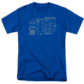 Batman Batmobile Mens T Shirt Royal Blue Officially Licensed