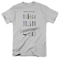 Batman Utility Belt Mens T Shirt Silver Officially Licensed