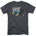 Batman Vroom Mens T Shirt Charcoal Officially Licensed