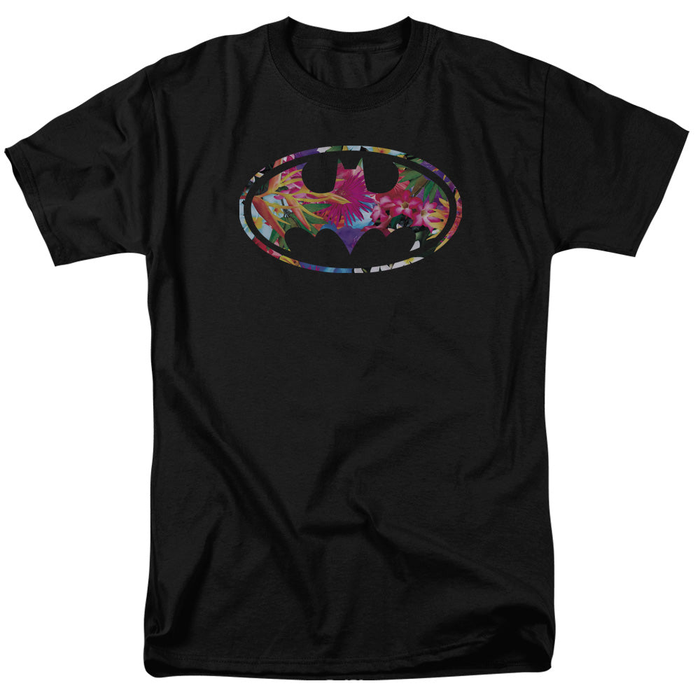 Batman Hawaiian Shield Mens T Shirt Black Officially Licensed